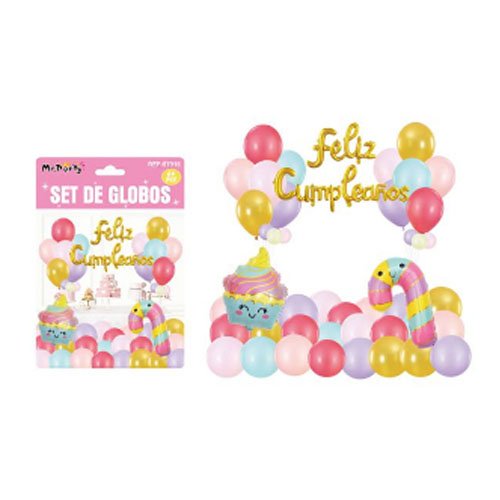 SET DE GLOBOS DECORATIVOS por mayor Cotillon por mayor