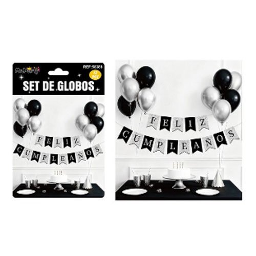 SET DE GLOBOS DECORATIVOS por mayor Cotillon por mayor