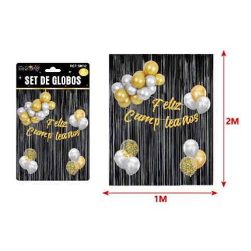 SET DE GLOBOS DECORATIVOS por mayor Cotillon por mayor