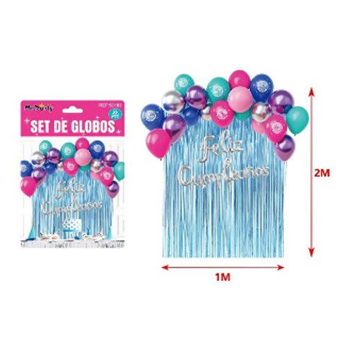 SET DE GLOBOS DECORATIVOS por mayor Cotillon por mayor