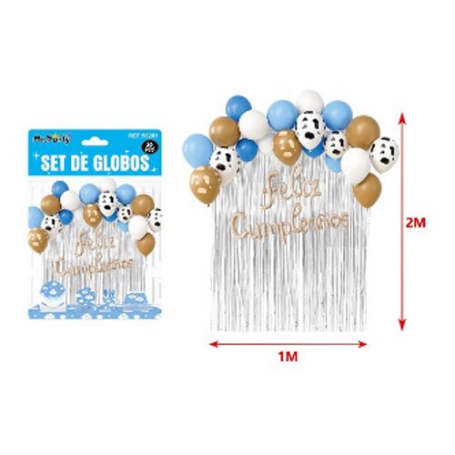 SET DE GLOBOS DECORATIVOS por mayor Cotillon por mayor