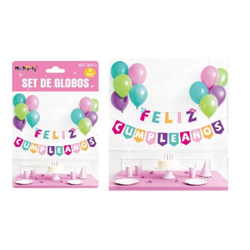 SET DE GLOBOS DECORATIVOS por mayor Cotillon por mayor