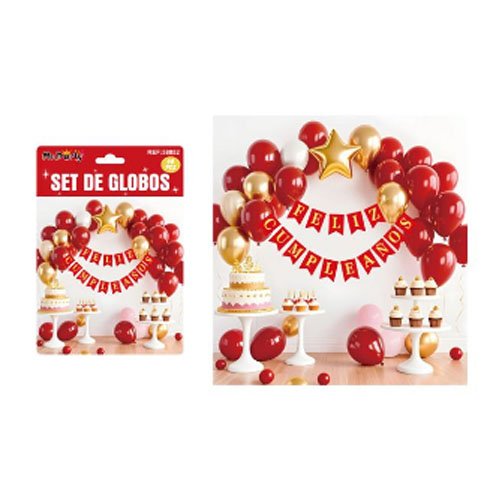 SET DE GLOBOS DECORATIVOS por mayor Cotillon por mayor