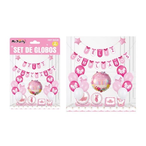 SET DE GLOBOS DECORATIVOS por mayor Cotillon por mayor