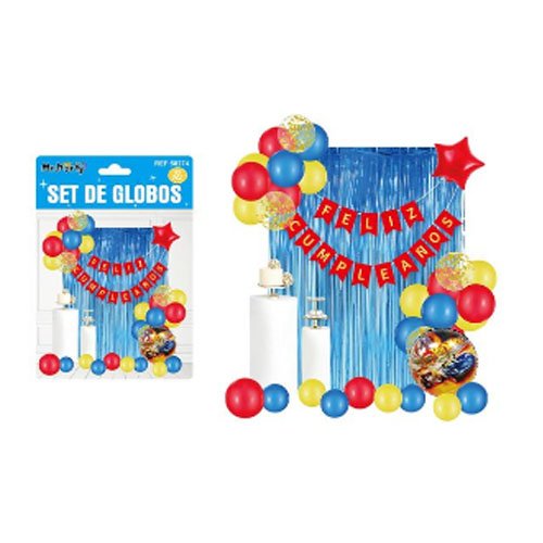 SET DE GLOBOS DECORATIVOS por mayor Cotillon por mayor
