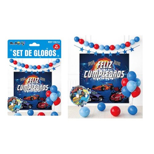 SET DE GLOBOS DECORATIVOS por mayor Cotillon por mayor