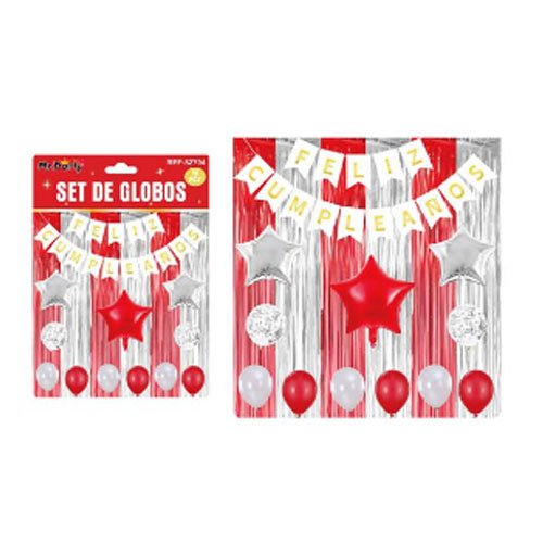 SET DE GLOBOS DECORATIVOS por mayor Cotillon por mayor