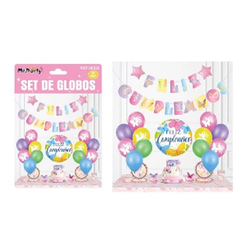 SET DE GLOBOS DECORATIVOS por mayor Cotillon por mayor