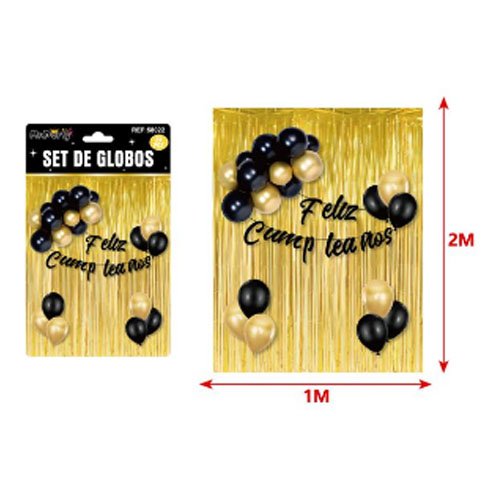 SET DE GLOBOS DECORATIVOS por mayor Cotillon por mayor