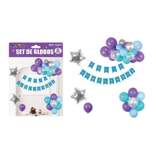 SET DE GLOBOS DECORATIVOS por mayor Cotillon por mayor