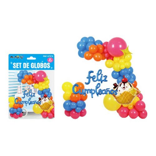 SET DE GLOBOS DECORATIVOS por mayor Cotillon por mayor
