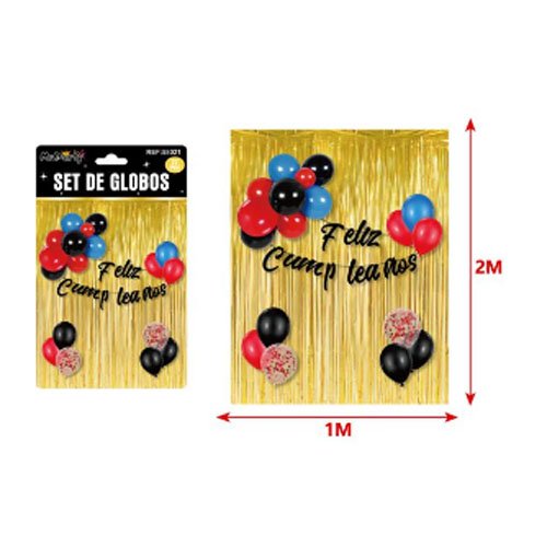 SET DE GLOBOS DECORATIVOS por mayor Cotillon por mayor