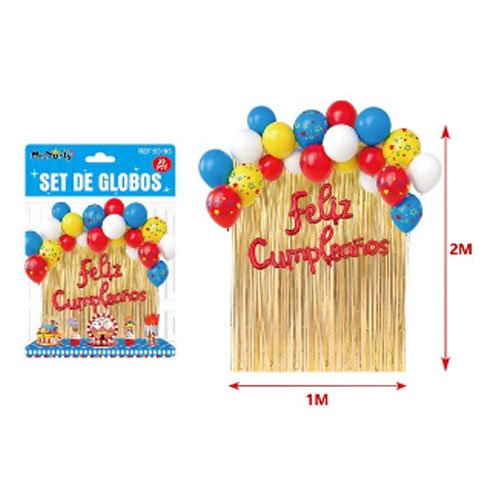 SET DE GLOBOS DECORATIVOS por mayor Cotillon por mayor