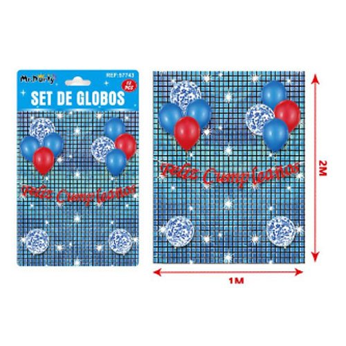 SET DE GLOBOS DECORATIVOS por mayor Cotillon por mayor