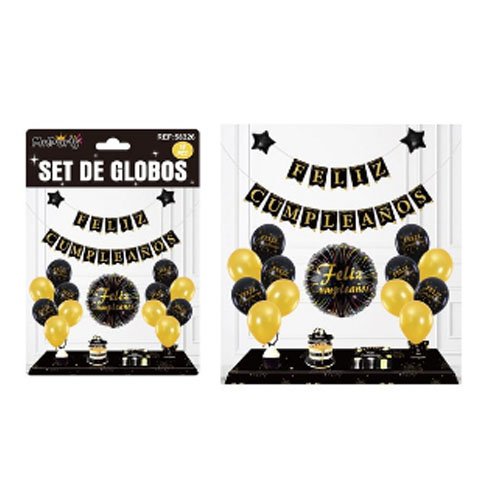 SET DE GLOBOS DECORATIVOS por mayor Cotillon por mayor