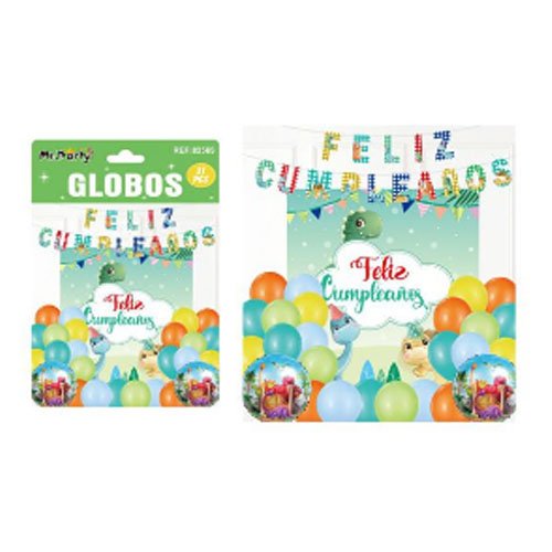 SET DE GLOBOS FELIZ CUMPLEAÑOS por mayor Cotillon por mayor