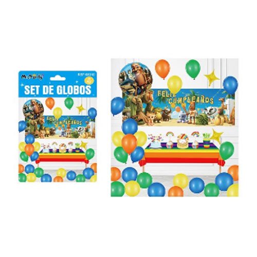 SET DE GLOBOS FELIZ CUMPLEAÑOS por mayor Cotillon por mayor