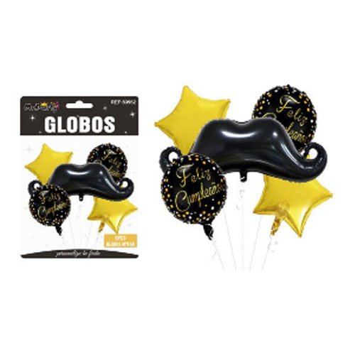 SET DE GLOBOS FELIZ CUMPLEAÑOS por mayor Cotillon por mayor