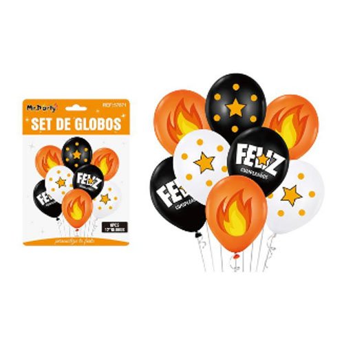 SET DE GLOBOS FELIZ CUMPLEAÑOS por mayor Cotillon por mayor