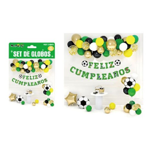 SET DE GLOBOS FELIZ CUMPLEAÑOS por mayor Cotillon por mayor