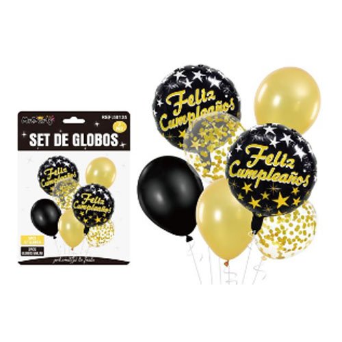 SET DE GLOBOS FELIZ CUMPLEAÑOS por mayor - Cotillon por mayor