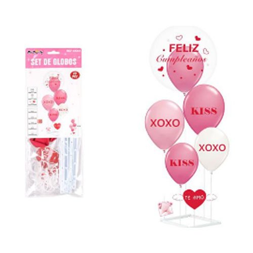 SET DE GLOBOS FELIZ CUMPLEAÑOS por mayor Cotillon por mayor