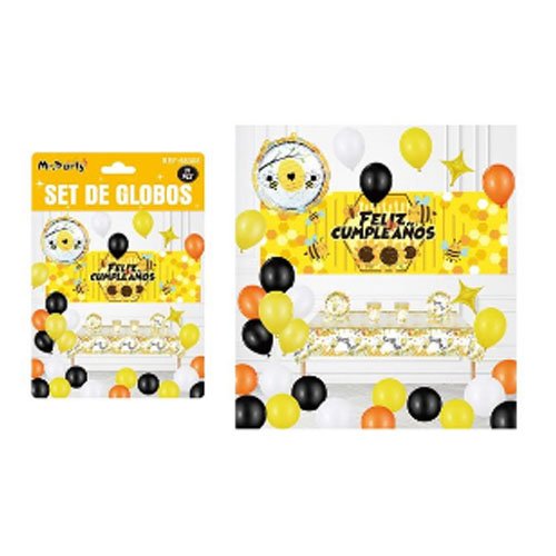 SET DE GLOBOS FELIZ CUMPLEAÑOS por mayor Cotillon por mayor