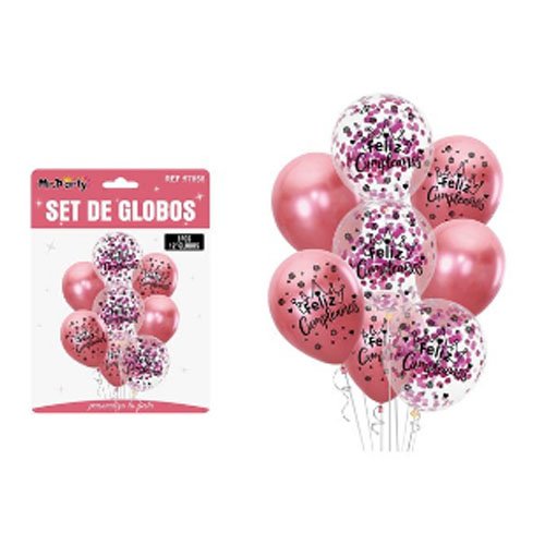 SET DE GLOBOS FELIZ CUMPLEAÑOS por mayor Cotillon por mayor