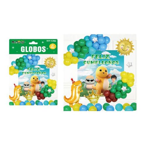 SET DE GLOBOS FELIZ CUMPLEAÑOS por mayor Cotillon por mayor