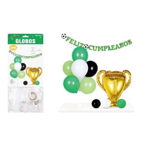 SET GLOBOS FUTBOL por mayor Cotillon por mayor