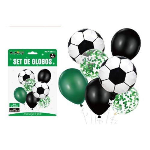 SET DE GLOBOS FUTBOL por mayor - Cotillon por mayor