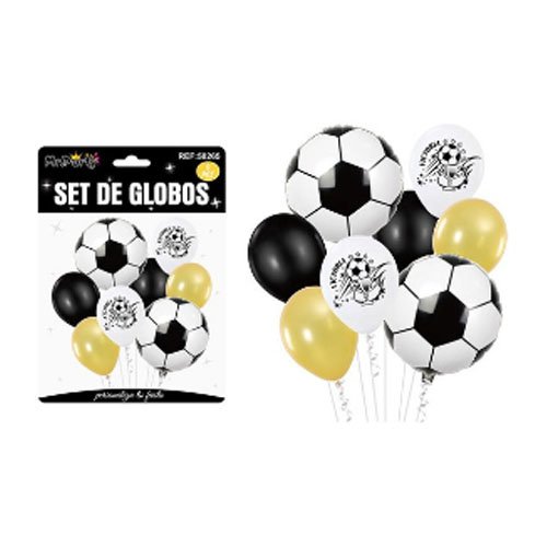 SET DE GLOBOS FUTBOL por mayor Cotillon por mayor