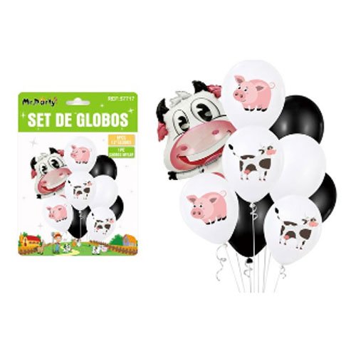 SET DE GLOBOS GRANJA por mayor Cotillon por mayor