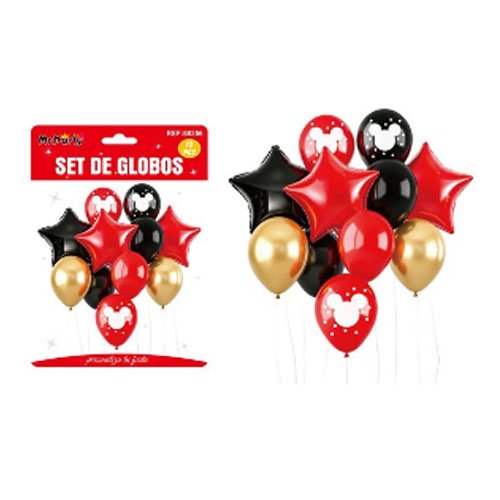 SET DE GLOBOS MICKEY MOUSE por mayor Cotillon por mayor