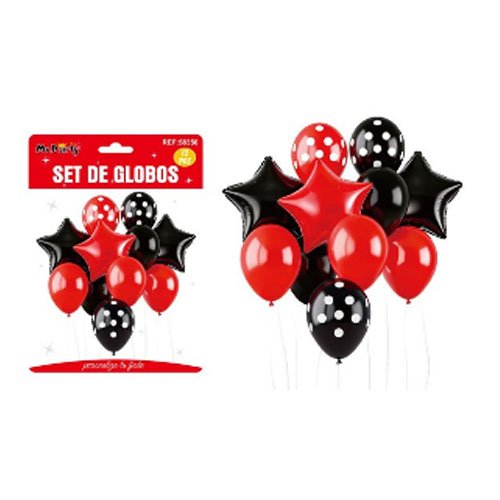 SET DE GLOBOS MINNEY MOUSE por mayor Cotillon por mayor