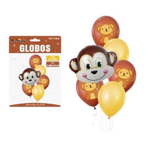 SET DE GLOBOS MONO por mayor Cotillon por mayor