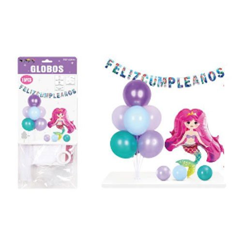 SET GLOBOS SIRENA por mayor Cotillon por mayor