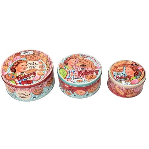 Set de Latas Redondas Vintage por mayor - Hogar por mayor