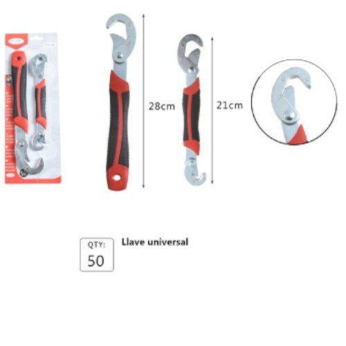 Set de Llaves Universales de Agarre Rápido con Mango Ergonómico y Autoajuste 28cm/21cm por mayor en Chile