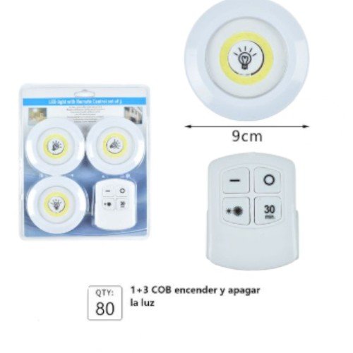 Set de luces LED con tecnología COB 1+3 por mayor Electrónica por mayor
