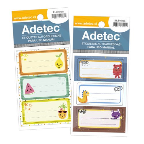 Set etiquetas autoadhesivas 1 SET por mayor en Chile