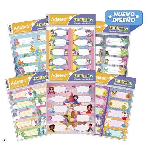 Set etiquetas fantasias niña 10 PZA por mayor en Chile
