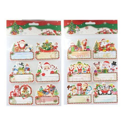 SET ETIQUETAS NAVIDEÑAS por mayor - Navidad por mayor