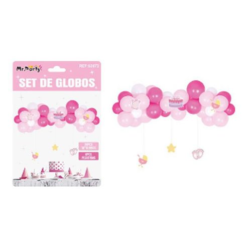 SET GLOBO BABY SHOWER por mayor Cotillon por mayor