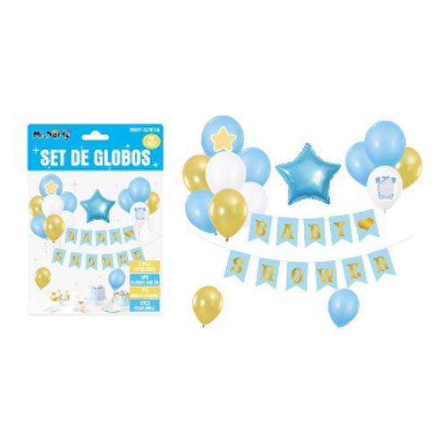 SET GLOBO BABY SHOWER por mayor Cotillon por mayor
