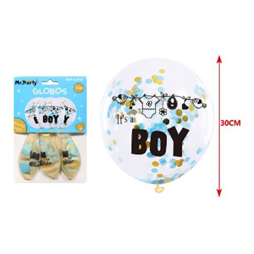 SET GLOBO BABY SHOWER por mayor - Cotillon por mayor