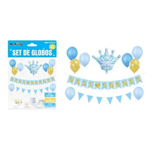 SET GLOBO BABY SHOWER por mayor Cotillon por mayor