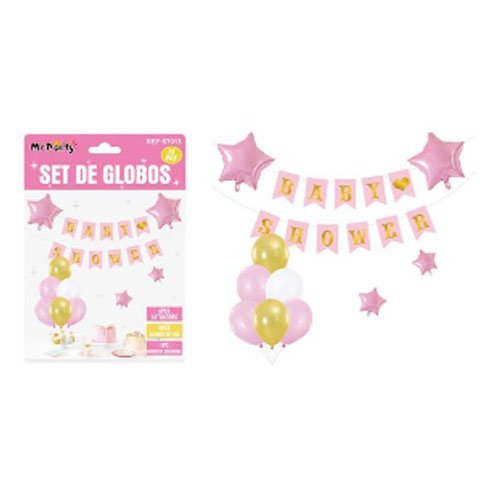 SET GLOBO BABY SHOWER por mayor - Cotillon por mayor