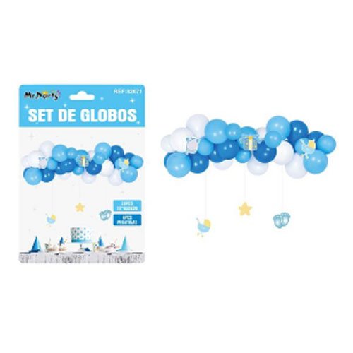 SET GLOBO BABY SHOWER por mayor Cotillon por mayor