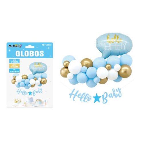 SET GLOBO BABY SHOWER por mayor Cotillon por mayor